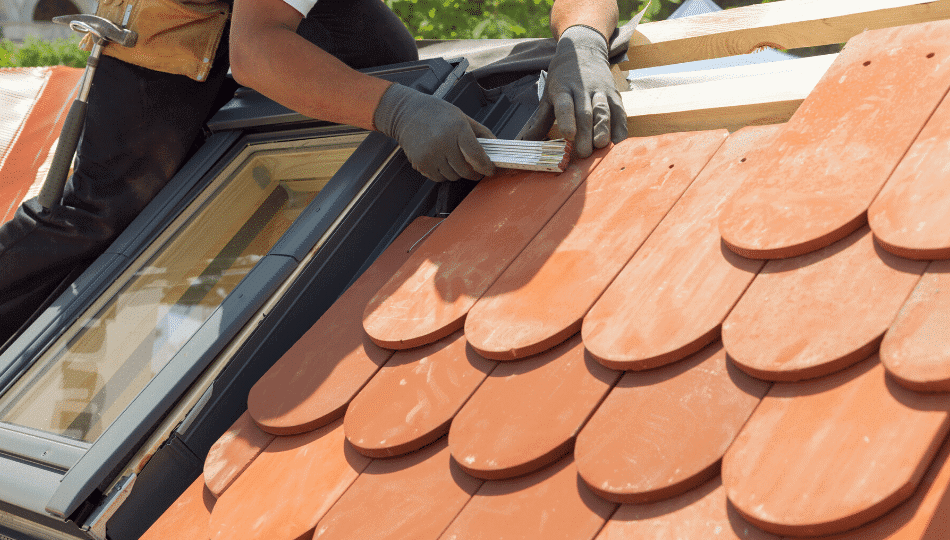 how to fix roof tiles at the ridge